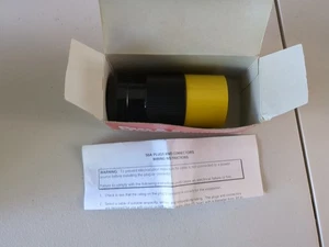 Pass & Seymour CS6365 250V 50A 2-Poles Locking Plug - Black/White - Picture 1 of 5