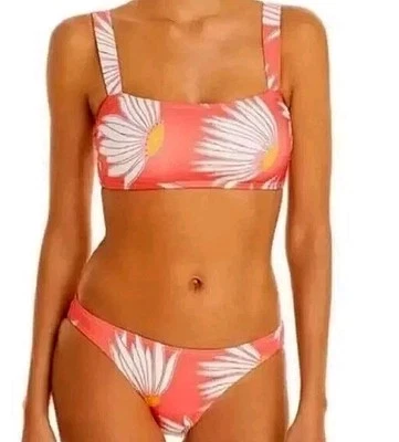 Traje de baño Kate Spade flor caída lichi coral dos piezas talla L nuevo con etiquetas Foto 1 de 4