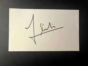 GIANCARLO MINARDI - MINARDI F1 RACING FOUNDER - SIGNED CARD - Picture 1 of 1