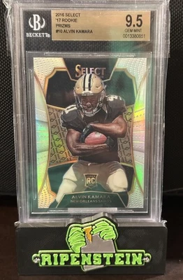 2016 Select 17 Alvin Kamara Silver PRIZMS XRC Redemption BGS GEM MINT 9.5 - Image 1 of 2