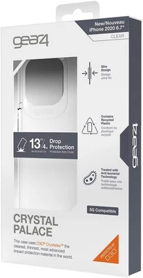 GEAR4 ZAGG Gear 4 Crystal Palace case for iPhone 13 mini 14 15 Pro Max Shockproof