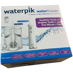 Waterpik Ultra Plus Cordless & Pearl Water Flosser 5 Reisetasche Open Box - Bild 1 von 6