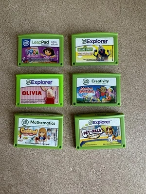 Leap Frog Learning Lot Of 6 Game Cartridges  - Image 1 of 2