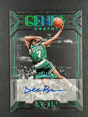 2024 Panini Noir Dee Brown Genre Graphs Green Auto 25/49 Celtics Color Match#Z - Image 1 of 2