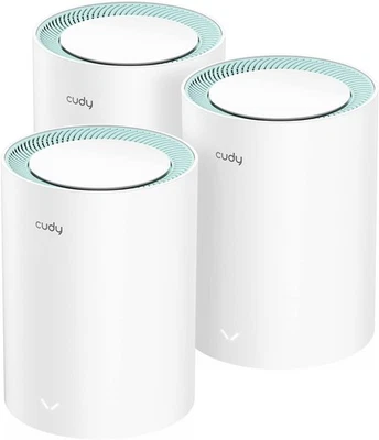 Cudy M1300 Pacco da 3 Wi-Fi 5 Sistema Rete Mesh Dual Band AC1200 MU-MIMO VPN - Immagine 1 di 4