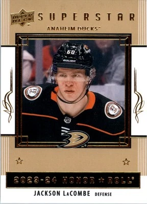 2023-24 Upper Deck Honor Roll #HR43 Jackson LaCombe - HKY - Image 1 of 2