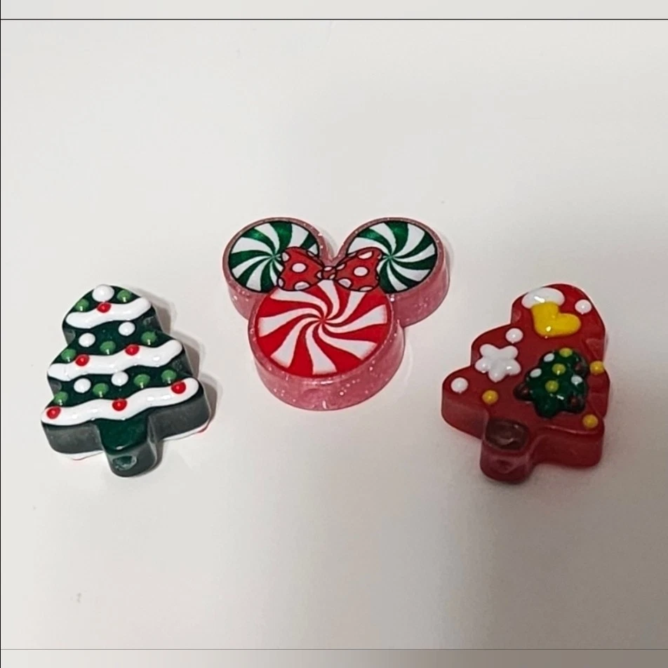 Cuentas de Navidad Ratón Árbol Vacaciones Navidad Artesanías Fabricación de Joyas Acrílico Doble Cara Foto 1 de 1