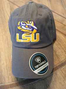 LSU Top Of The World One Fit geschwungene Krempe neu Mütze Kappe bestickt Neu mit Etikett - Bild 1 von 2