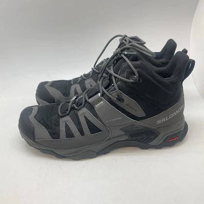 Salomon X Ultra 4 GTX Boots Mens 12 Black GTX Hiking Trail Athletic Shoes 412946 - Image 1 of 4