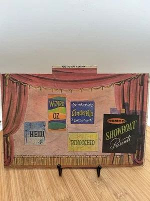 Vtg REMCO Paper Toy Stages With Dolls  Heidi, Wizard Of Oz Pinocchio Cinderella - Image 1 of 4