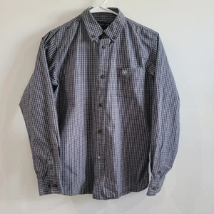 Ariat Pro Series Boys Button Up Size 14 16 Plaid Cowboy Country Rodeo - Picture 1 of 7