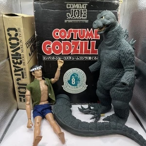 1984 Complete Rare Vintage Takara Combat Joe Figure with Godzilla Costume in Box - Picture 1 of 12