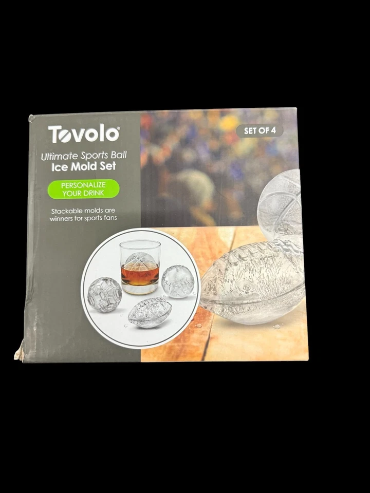 Tovolo Ice Mold Set – Sports Ball Shapes (4-Pack) - Image 1 of 4
