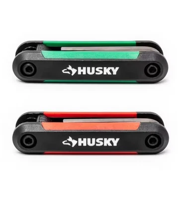 Husky Hex Key Set SAE Metric Folding Ball End Hand Tool with Marking 17 Piece - Image 1 of 2