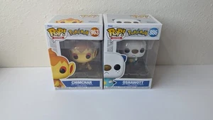 Funko Pop! Lot - Chimchar & Oshawott Pokemon Vinyl Figures Opened Box - Picture 1 of 6