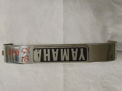 Yamaha XS400 1981 cubierta de horquilla delantera y emblema 2L0-23122-00-93 Foto 1 de 4