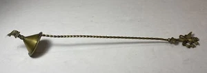 Antique Candle Sniffer Brass Sand Cast Early 1900s Ornate - Picture 1 of 11