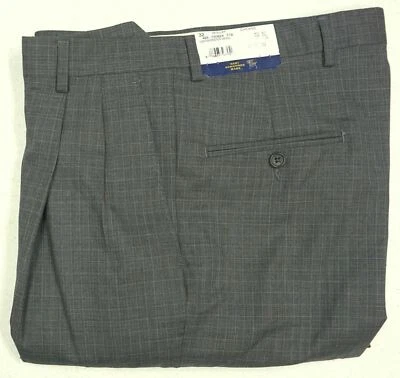 PANTALONES DE VESTIR HART SCHAFFNER MARX Para Hombres Chicago GRIS PLISADOS $150  Foto 1 de 4