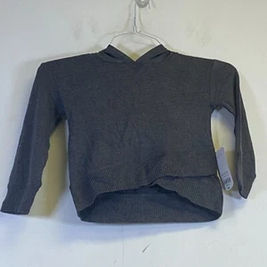 Xersion Hacci Little Girls Knit Hoodie Size XXS Color Charcoal Heather *NWT - Picture 1 of 18