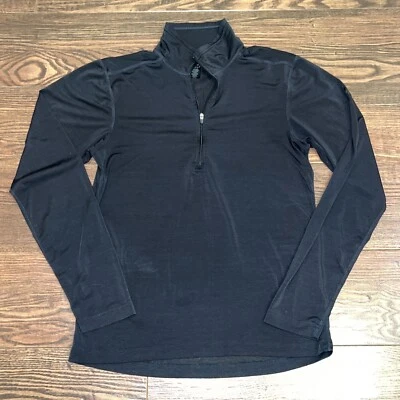 Camisa Pullover REI Cuarto Cremallera Para Hombre S Negra UPF 50+ Resistente a la Humedad y al Viento Foto 1 de 4