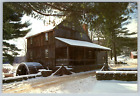 c1970s  Old Sturbridge Village New England Grist-Mill Snow Vintage Postcard
