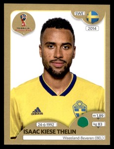 Panini World Cup 2018 (SWISS GOLD VERSION) Isaac Kiese Thelin (Sweden) No. 488