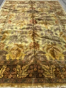 9' x 12' Indian Jaipur Oriental Rug - Full Pile - Hand Made - 100% Wool - Picture 1 of 5