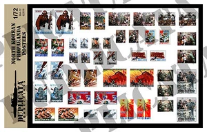 Diorama/Model Accessory - 1/72 North Korean Propaganda Posters - Korean War - Picture 1 of 1