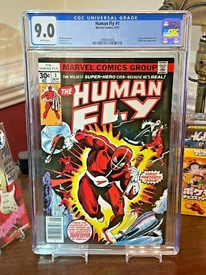 Marvel Comics The Fly #1 (Orgin & Spiderman app.) 1977 CGC 9.0 VF-NM - Image 1 of 2