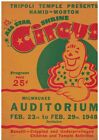 1948 Tripoli Shriner Circus Program Milwaukee Wisconsin Hamid-Morton Circus