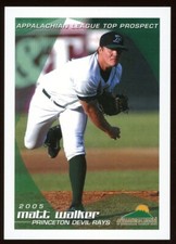 2005 Grandstand Princeton Devil Rays MATT WALKER RC RAYS BATON ROUGE LA