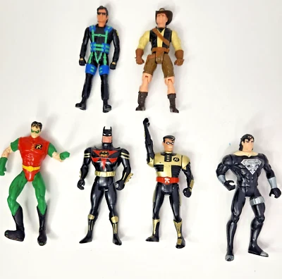 (6)x Figuras de acción Kenner años 90 vintage, sueltas, Batman Robin Jurassic Superman Foto 1 de 3
