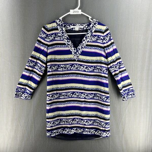 Diane von Furstenberg 4 Rare Stripe Floral Printed Silk Ruby Shift Dress DVF - Picture 1 of 6