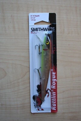 Smithwick PRO Rattling Rouge 4 1/2" Suspensión JerkBait 3/8 OZ CHOCOLATE CALIENTE Foto 1 de 4