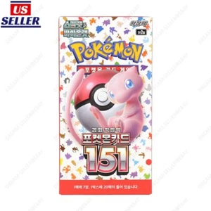 [Stock in US]Pokemon Card Scarlet&Violet 151 Booster Box sv2a Sealed Korean ver. - Picture 1 of 10