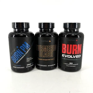 V Shred's Sculpt Nation FAT LOSS STACK -Burn Evolved + Burn Pm + Turmeric Black - Picture 1 of 3