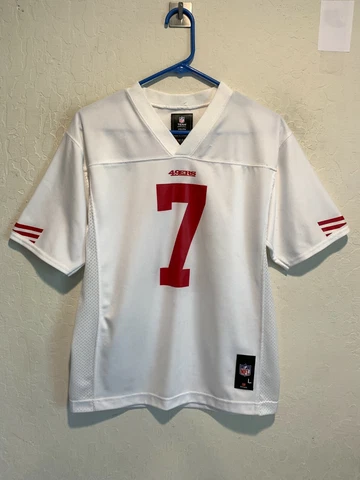 Nike Colin Kaepernick San Francisco 49ers Football Jersey BOY'S LARGE #7 NFL Cover