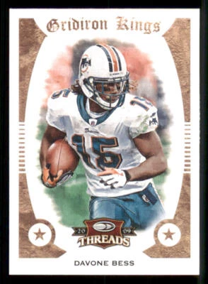 2009 Donruss Threads Pro Gridiron Kings #14 Davone Bess - Image 1 of 2
