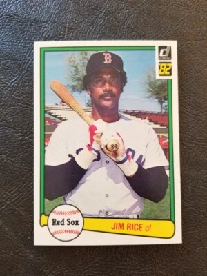 JIM RICE 1982 DONRUSS BASEBALL CARD #200 BOSTON RED SOX - Image 1 of 2