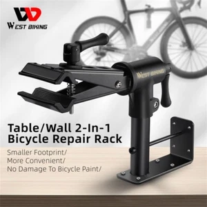 WEST BIKING Bike Repair Stand Rack Wall Table Suspended Bicycle Maintenance Tool - Picture 1 of 14