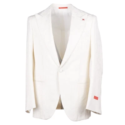 Isaia 'Marechiaro' Ivory Paisley Brocade Formal Blazer 38R (Eu48) Sport Coat NWT - Image 1 of 4