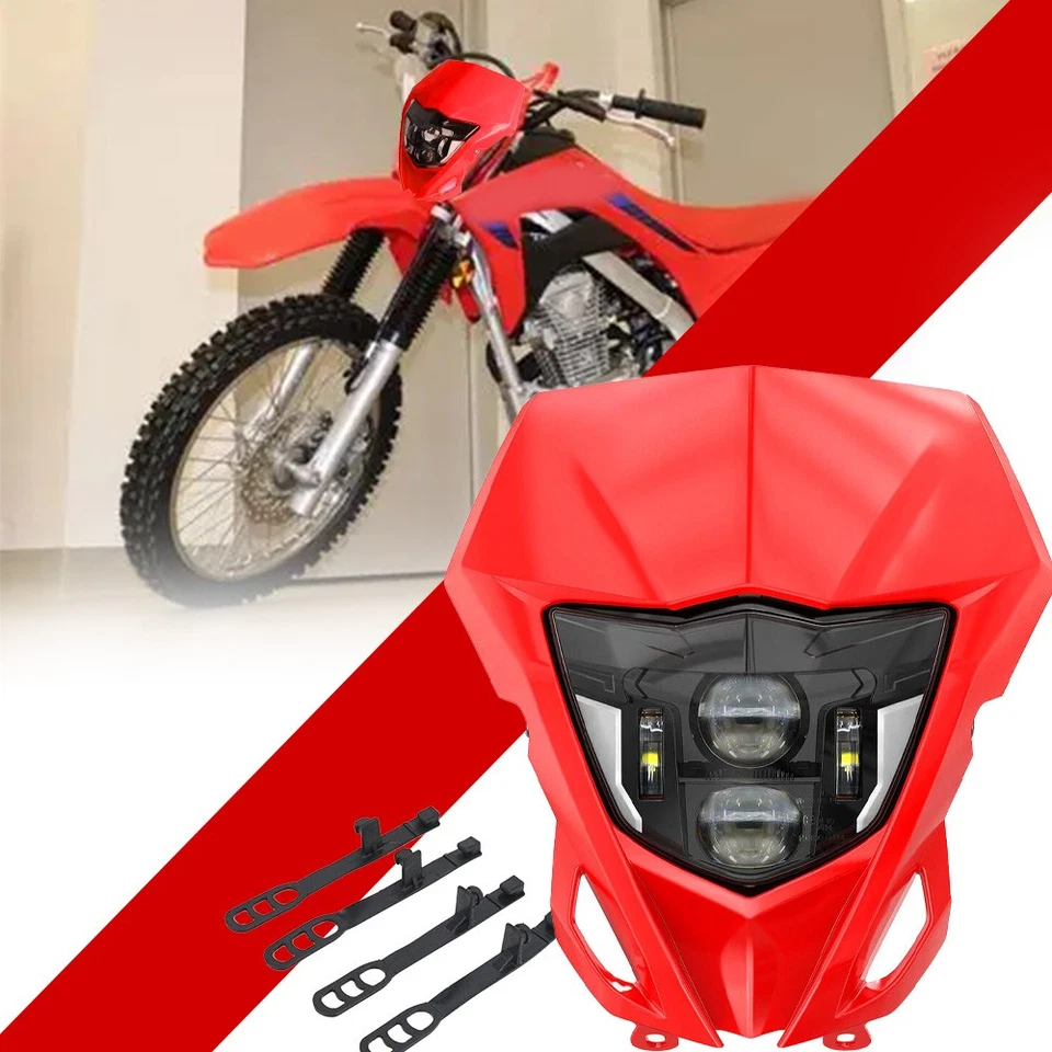 for Honda CRF125F CRF150F CRF230F CRF250F CRF250R XR600R XR650L LED Headlight  - Image 1 of 4