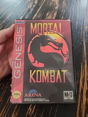 Mortal Kombat (Sega Genesis 1993) 1 One First Works With Case No Manual See Pics - Image 1 of 4