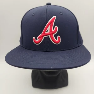 Atlanta Braves MLB Cap/Hat Blue/Red/White Embroidered "A" Snap back by The Game - Picture 1 of 21