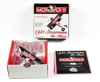 Hasbro 1932 Stearman BiPlane Die-Cast colecionável detalhe pintado à mão - Imagem 1 de 4