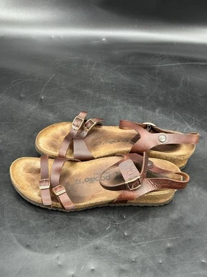 Birkenstock Papillio Lana Two Strap Wedge Sandals Brown Women's Size 12 - Image 1 of 4