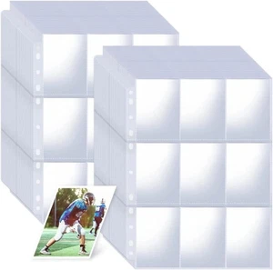 1800 Pockets Card Sleeves Binder Sheets, Double-Sided Trading Card Pages - Picture 1 of 7