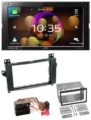 JVC DAB MP3 2DIN Bluetooth USB Autoradio für Mercedes B-Klasse T245 05-11 - Bild 1 von 4