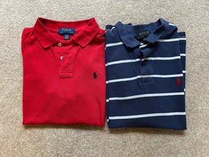 2 X Boys 10-11 years Ralph Lauren Polo Shirts - Picture 1 of 5