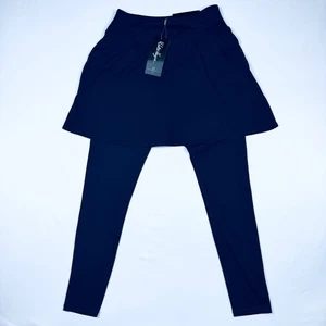 Walter Hagen Womens Performance Skegging Navy Skirted Leggings S WGH15412 NEW - Photo 1/9